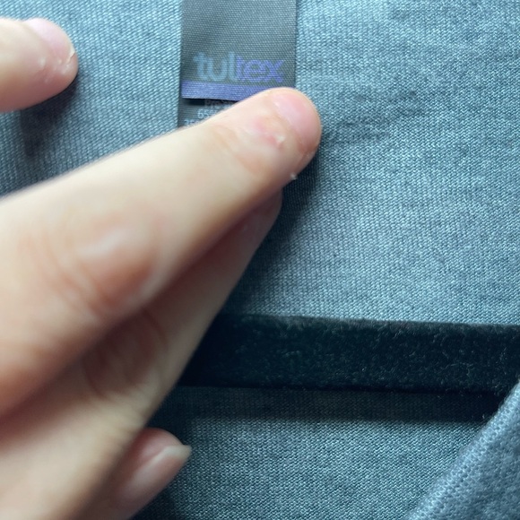 Tultex Grey V-Neck Women’s Shirt with Leopard Print Graphic - Picture 8 of 8